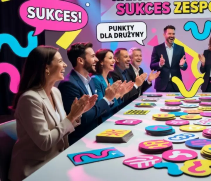 Zespół firmy podczas firmowego wieczoru integracyjnego Novastrellivo przy formatach stołowych